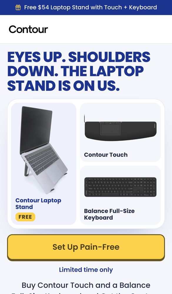 Mobile view of the same page